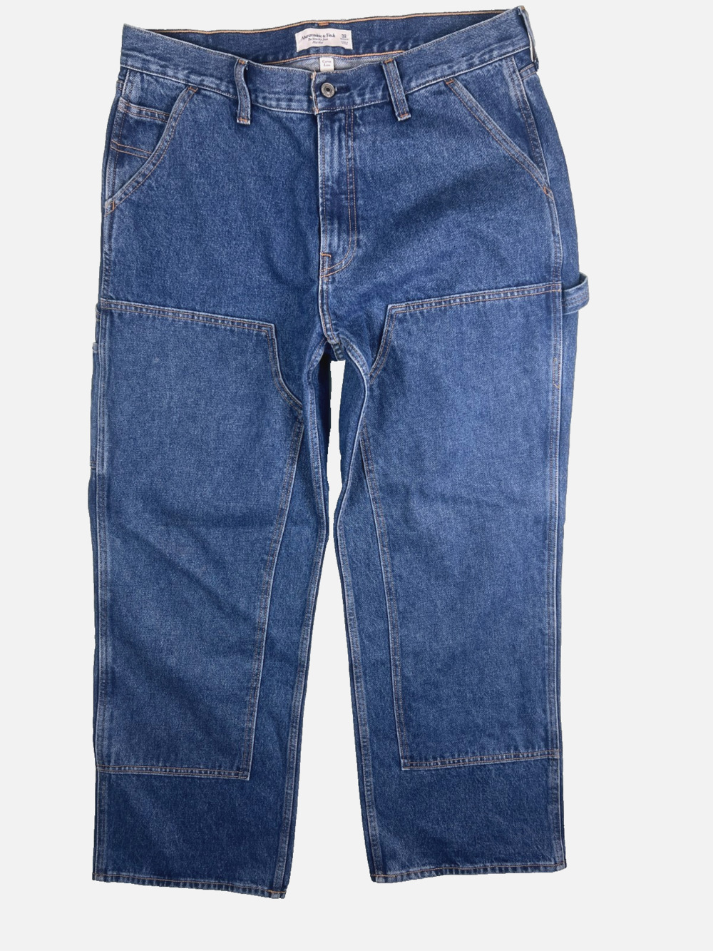Abercrombie & Fitch Jeans 32 Curve Love Slouchy Carpenter Baggy Y2K Workwear 90s